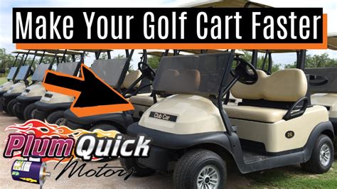 Carrying less gear and passengers can also make it go faster. . How to make coleman golf cart faster